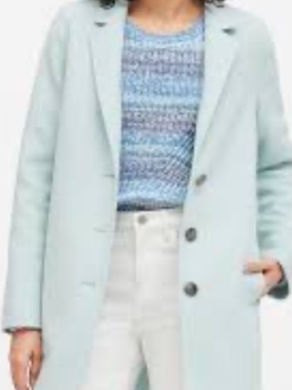 Banana Republic Light Blue women’s pea-coat. size medium